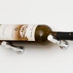 Vino Pins 1 Bottled Metal Wine Rack Peg for drywall installation in Milled Aluminum