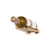Vino Rails for Drywall, 1 bottle wine rack in golden bronze finish