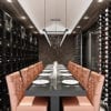 Case & Crate Lockers (tall configuration) with W Series wine racking in Matte Black