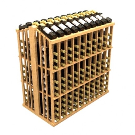 Wooden wine bottle display
