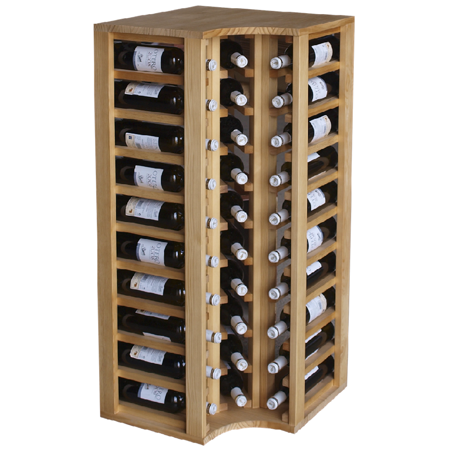 Corner Wooden Wine Rack