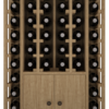 Natural wood wine cabinet