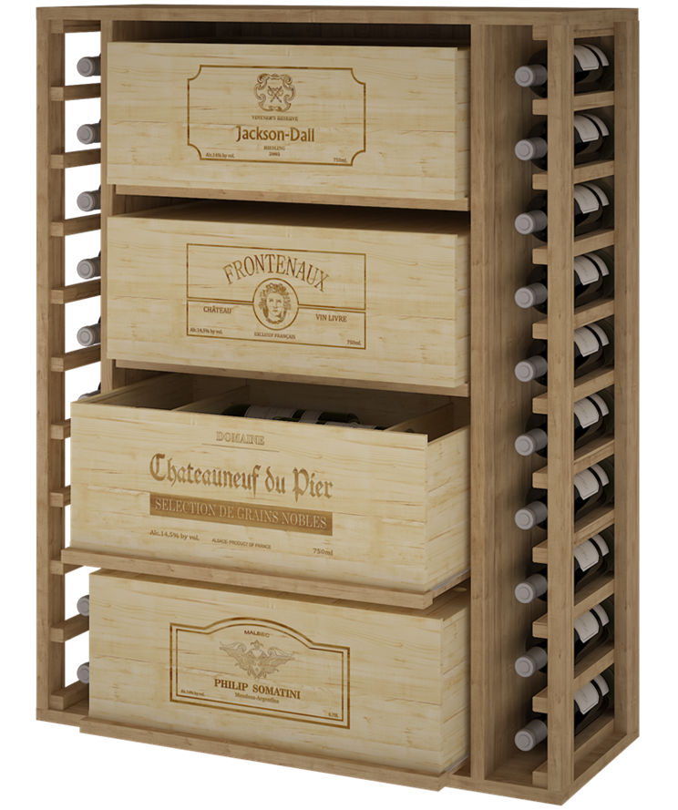 Wooden Wine Crate Shelf