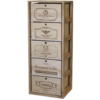 Wooden Wine Crate Storage Cabinet