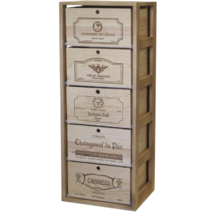 Wooden Wine Crate Storage Cabinet