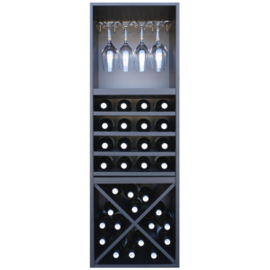 Bottles and glasses cabinet Merlot Series 631642