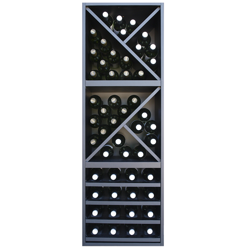 Black wine bottle locker