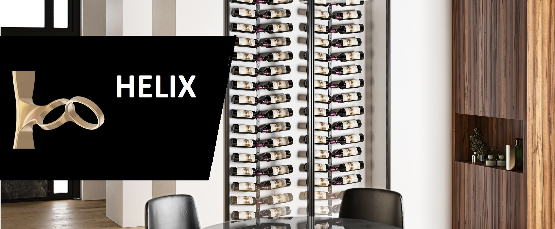 Helix wine rack