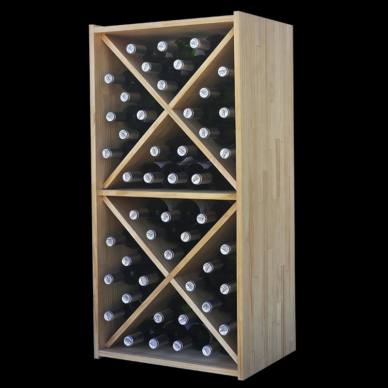 48 bottle wine rack with compartments