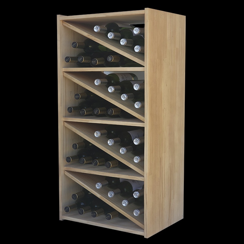 large wooden wine rack 48 bottles