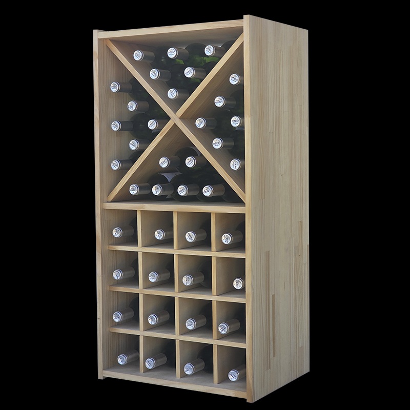 wood wine rack 40 bottles modular