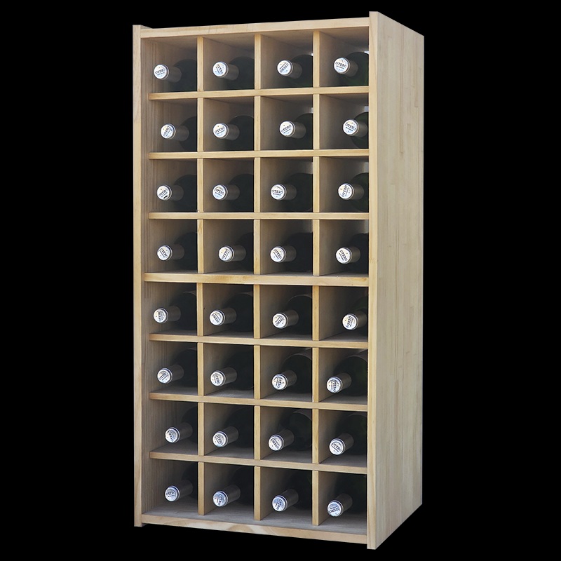 versatile wooden wine rack 32 bottles