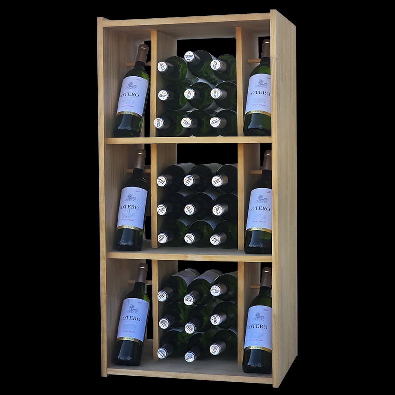 wood wine rack 39 bottles modular