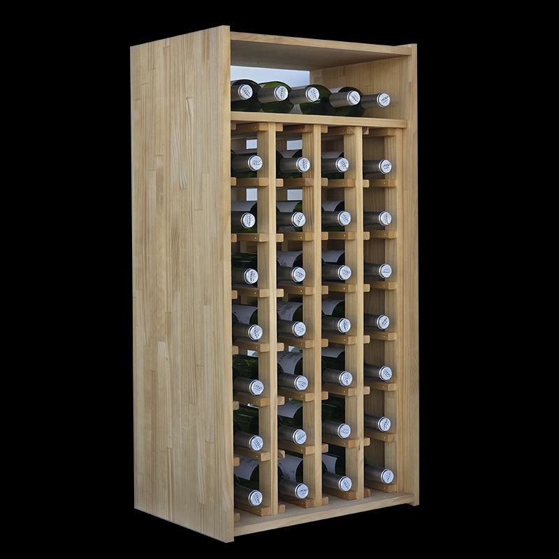 wood wine rack 32 bottles modular
