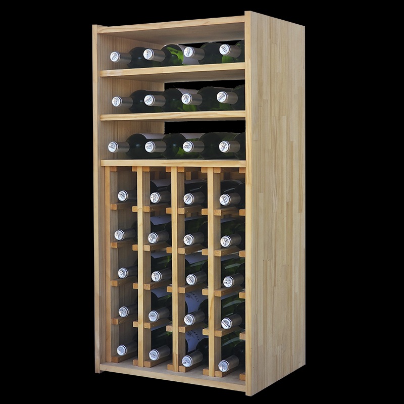 wine rack with compartments 32 bottles