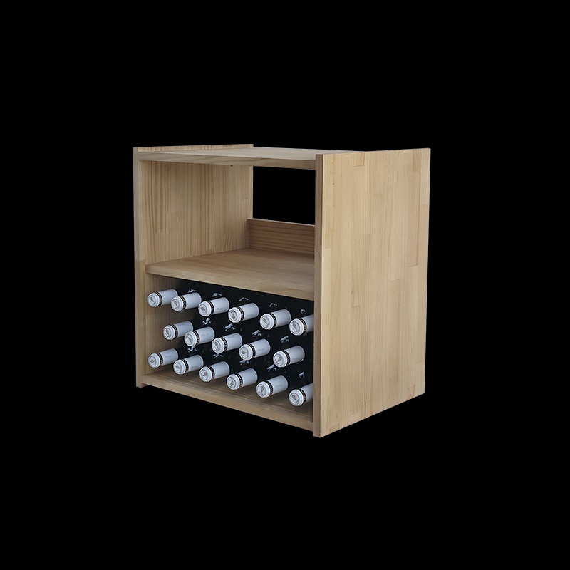 simple wooden wine rack 24 bottles