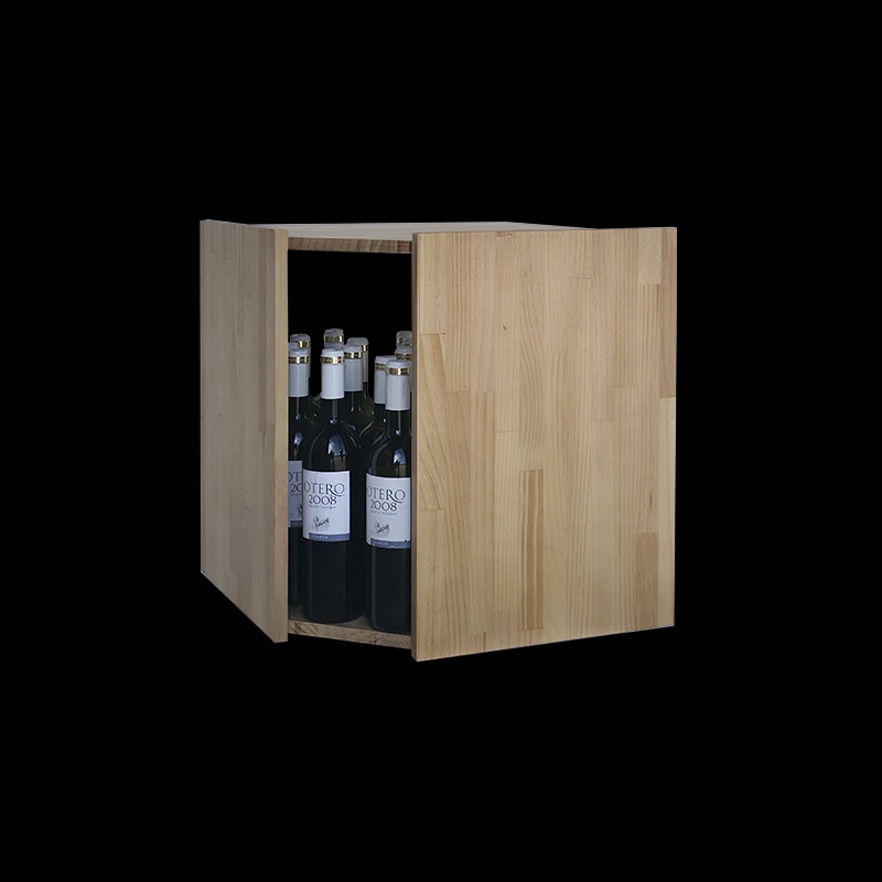 corner wine rack 20 bottles wood