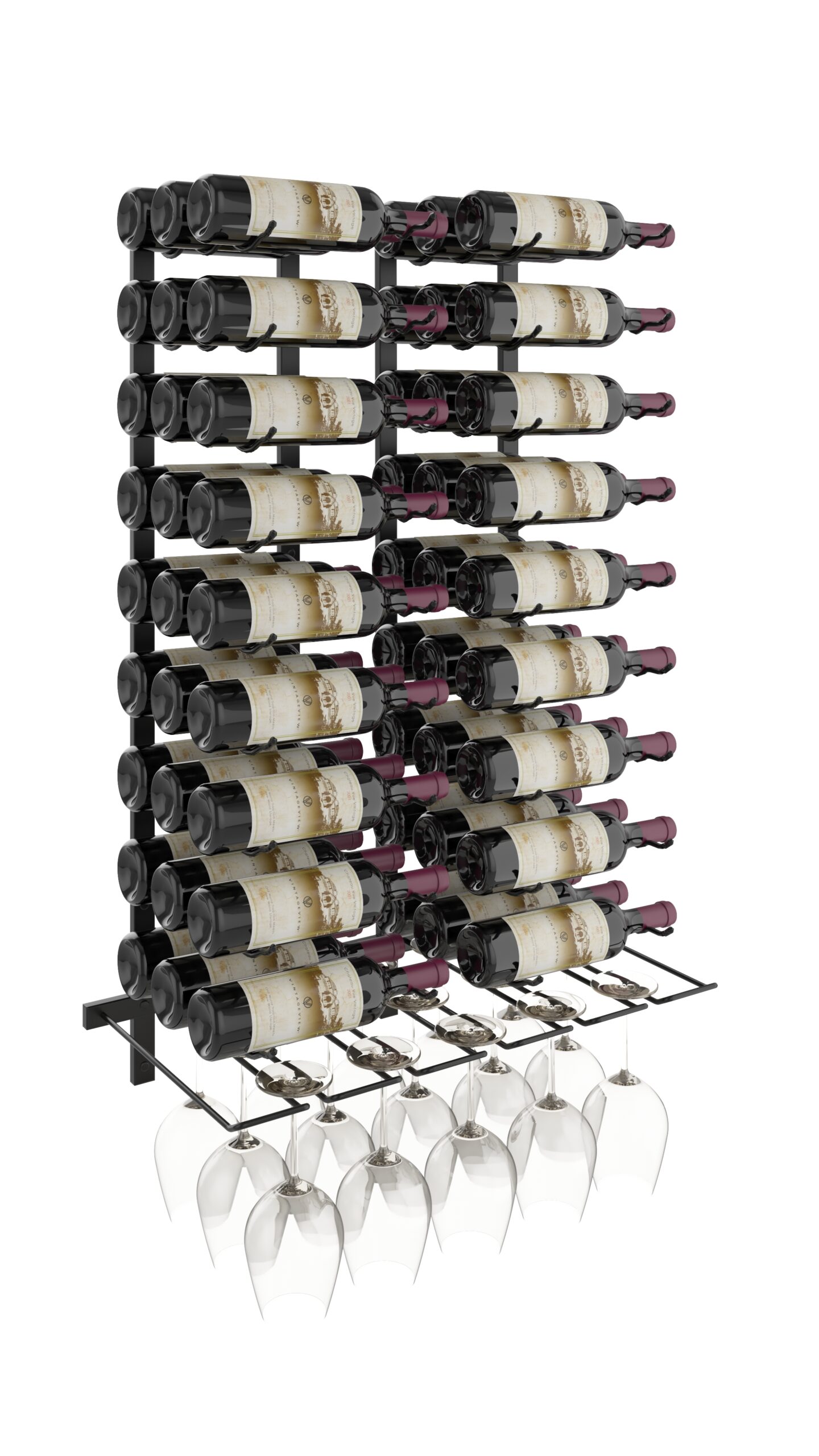 wine and glass rack