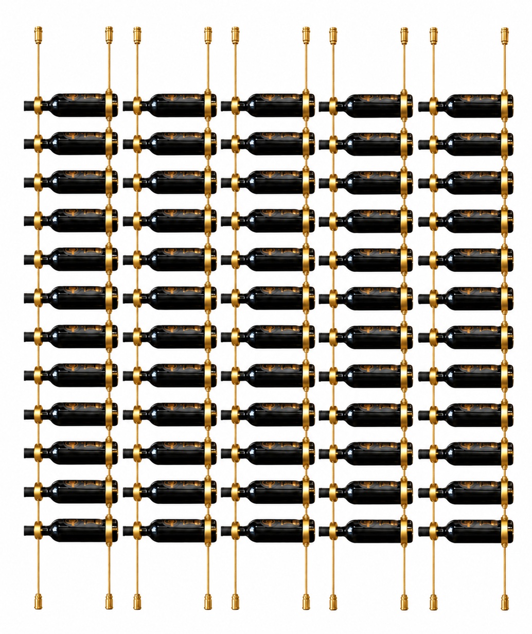 Aurelia 5-Column Ring Cable Wine Display Kit – 60 Bottles - Image 2